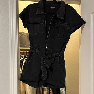 White Fox Boutique Black Jumpsuit